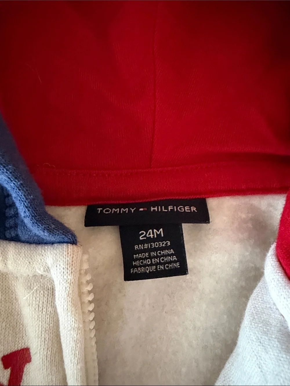 Kid’s Tommy Hilfiger Red, White, and Blue  Hoodie Set. 24M